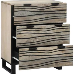 Hot vidaXL Sideboard med låda 60 x 33.5 x 75 cm Massivt Mangoträ Vit
