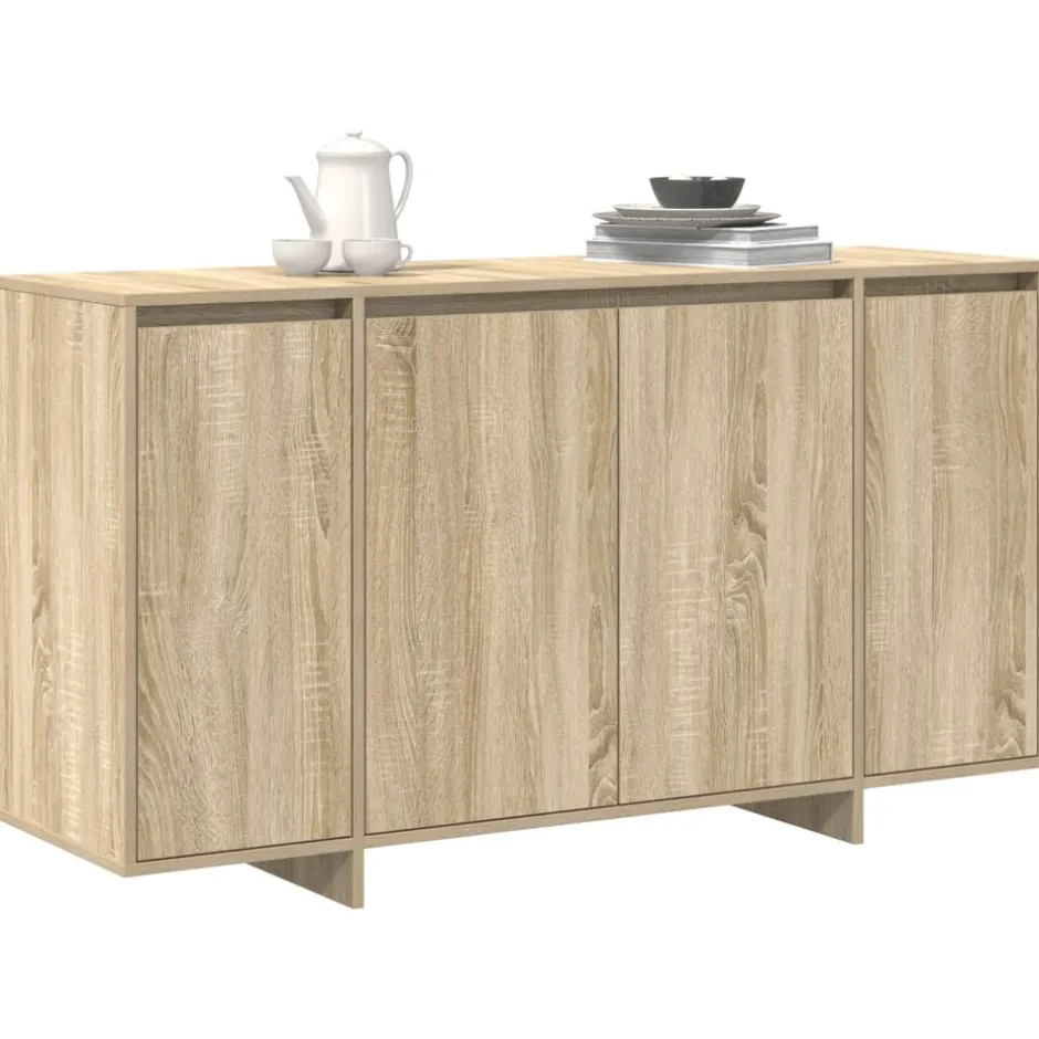 Outlet vidaXL Sideboard Sonoma-ek 135 x 41 x 75 cm Konstruerat trä Sonoma ek