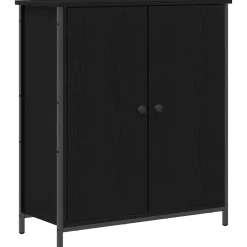Clearance vidaXL Sideboard 70 x 30 x 80 cm Konstruerat trä Svart ek