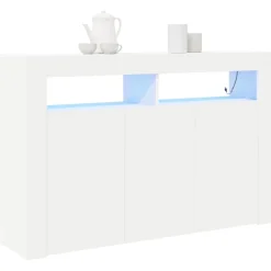 vidaXL Sideboard Vit 116 x 30 x 75 cm Konstruerat trä