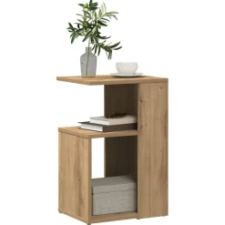 Outlet vidaXL Sidobord 36x30x56 cm konstruerat trä artisan ek
