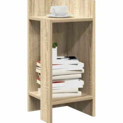 Discount vidaXL Sidobord med hylla sonoma-ek 25,5x27x60 cm Sonoma ek