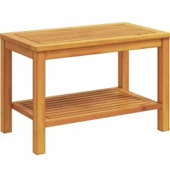vidaXL Sidobord Olivenatur 70 x 40 x 45 cm Massivt Akaciaträ