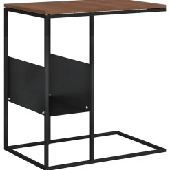 vidaXL Sidobord svart 55x36x59,5 cm konstruerat trä