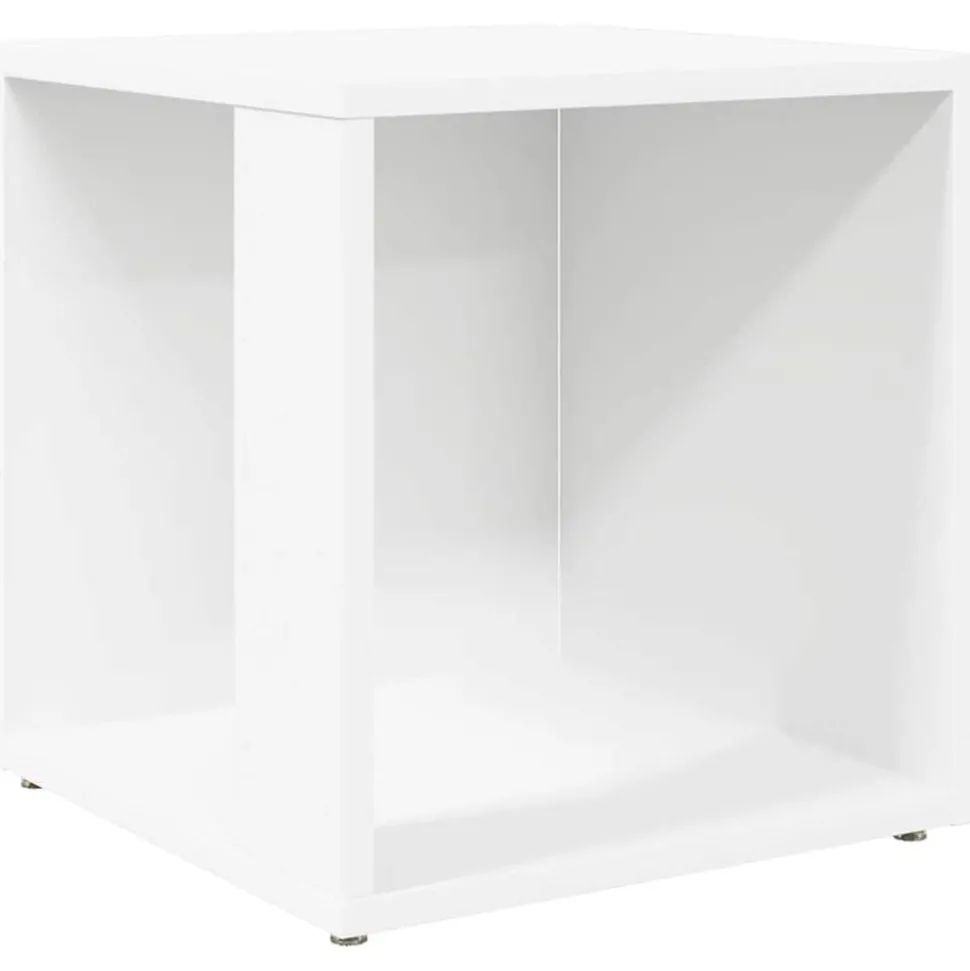 vidaXL Sidobord vit 33x33x34,5 cm konstruerat trä