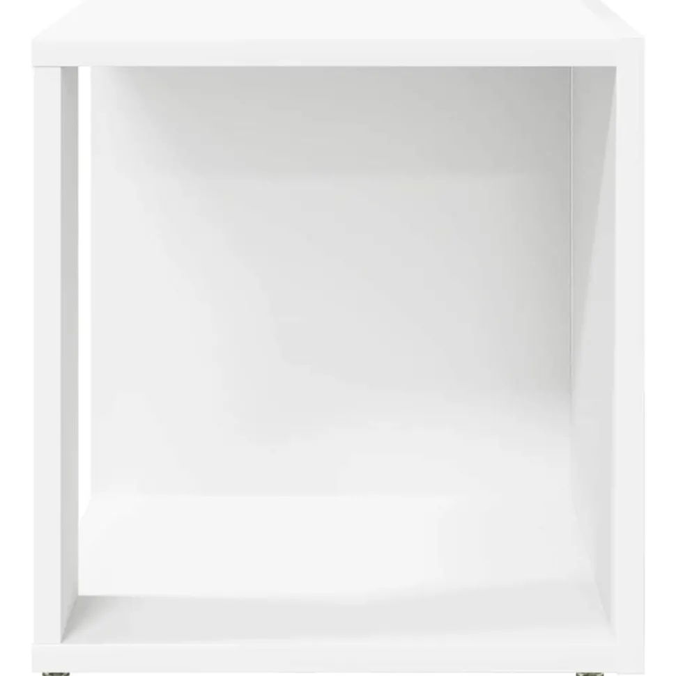 vidaXL Sidobord vit 33x33x34,5 cm konstruerat trä