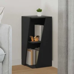 vidaXL Sidobrett Svart 33 x 32 x 70,5 cm Konstruerat trä