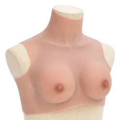 Best vidaXL Silikonbröst naturlig B-kåpa Naturfärg