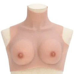 Best vidaXL Silikonbröst naturlig B-kåpa Naturfärg