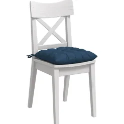 vidaXL Sittkuddar 4 pcs Blå 40 x 40 x 6 cm tyg