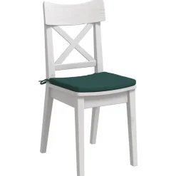 vidaXL Sittkuddar 4 pcs Mörkgrön 40 x 40 x 3 cm tyg