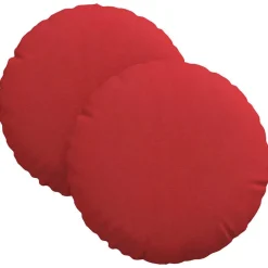 New vidaXL Sittkuddar 2 pcs Ø30 x 13 cm tyg Röd