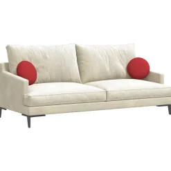 New vidaXL Sittkuddar 2 pcs Ø30 x 13 cm tyg Röd