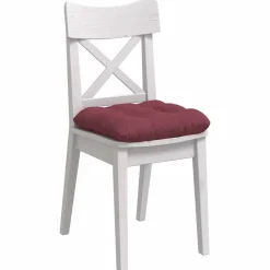 Discount vidaXL Sittkuddar 4 pcs 40 x 40 x 12 cm tyg Vinröd