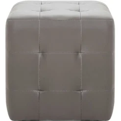 Sale vidaXL Sittpuff 2 st 30x30x30 cm konstläder Grå