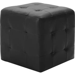 Clearance vidaXL Sittpuff 2 st 30x30x30 cm konstläder Svart