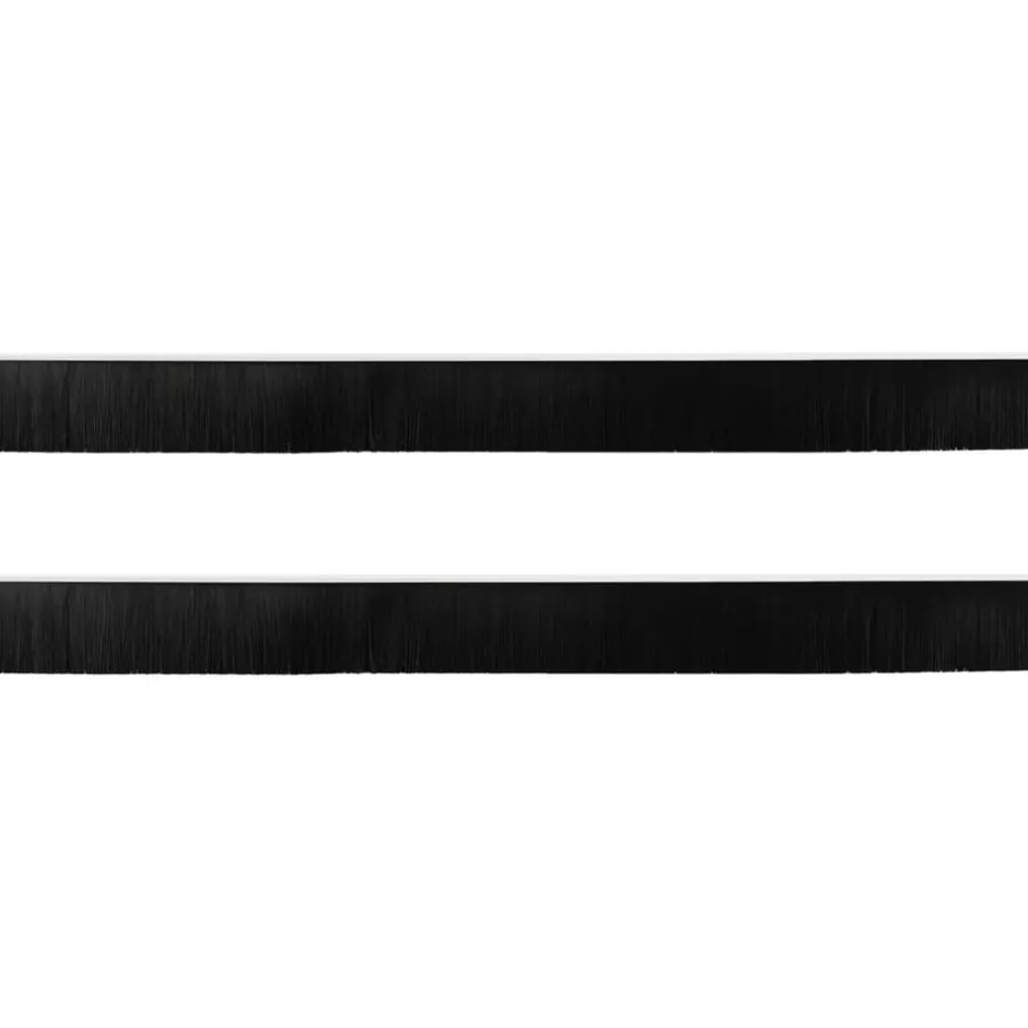 Best vidaXL Självhäftande dörrborstlist 2 pcs 100 cm Aluminiumlegering Vit