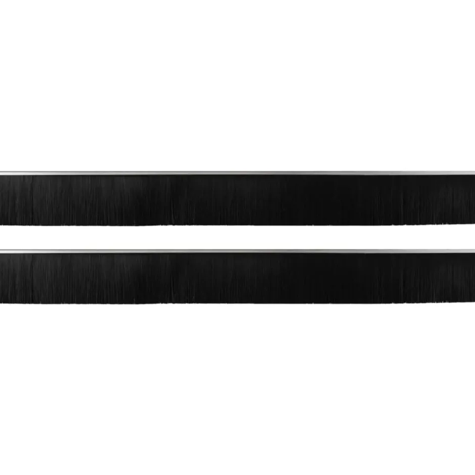 Sale vidaXL Självhäftande dörrborstlist 2 pcs 100 cm Silver