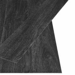 vidaXL Självhäftande golvplanka Natur 32 pcs Antracit 4,46 m² PVC