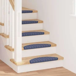 Best vidaXL Självhäftande trappmattor 15 pcs 56 x 17 x 3 cm Blå