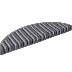 vidaXL Självhäftande trappmattor 15 pcs Grå 56 x 17 x 3 cm