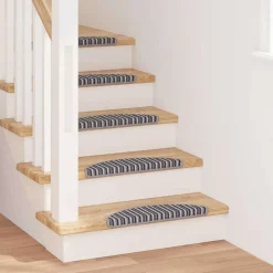 vidaXL Självhäftande trappmattor 15 pcs Grå 56 x 17 x 3 cm