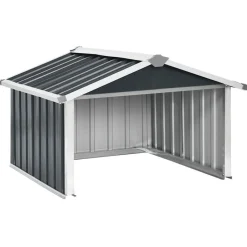 Discount vidaXL Skjul för robotgräsklippare 92x97x63 cm galvaniserat stål Antracit