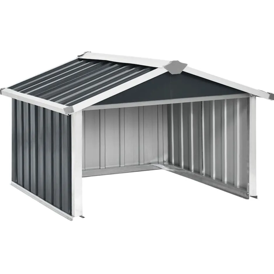 Discount vidaXL Skjul för robotgräsklippare 92x97x63 cm galvaniserat stål Antracit