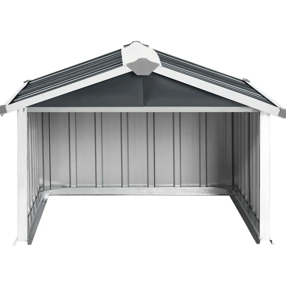 Discount vidaXL Skjul för robotgräsklippare 92x97x63 cm galvaniserat stål Antracit
