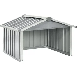 vidaXL Skjul för robotgräsklippare 92x97x63 cm galvaniserat stål grå