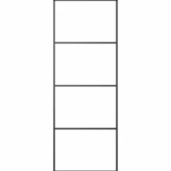 Discount vidaXL Skjutdörr frostat ESG-glas och aluminium 76x205 cm Svart