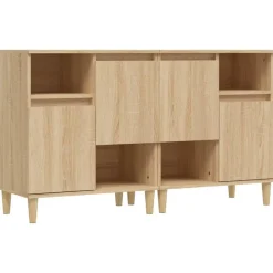 Clearance vidaXL Skänk 2 st 60x35x70 cm konstruerat trä Sonoma ek