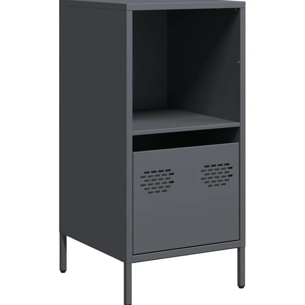 vidaXL Skänk antracit 35x39x73,5 cm kallvalsat stål