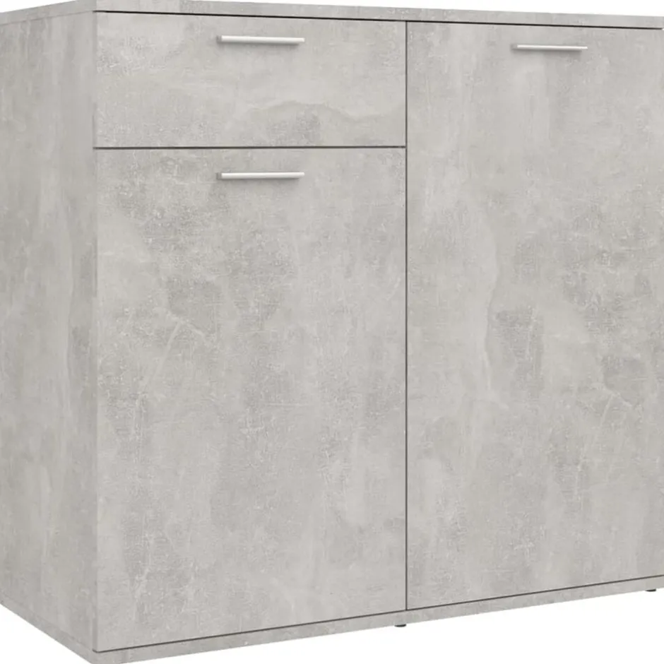 Sale vidaXL Skänk 80x36x75 cm konstruerat trä Betonggrå