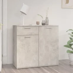 Sale vidaXL Skänk 80x36x75 cm konstruerat trä Betonggrå