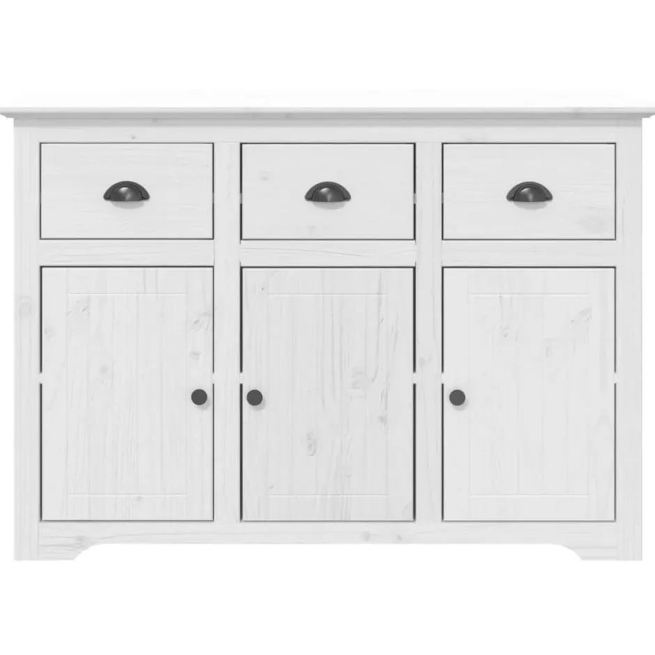 Discount vidaXL Skänk BODO 115,5x44x80 cm massiv furu Vit