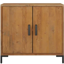vidaXL Skänk brun 75x35x70 cm massiv furu
