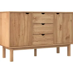 vidaXL Skänk OTTA 113,5x43x73 cm massiv furu