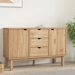 vidaXL Skänk OTTA 113,5x43x73 cm massiv furu