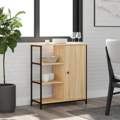 vidaXL Skänk Sonoma Ek 70x30x80 cm Konstruerat trä