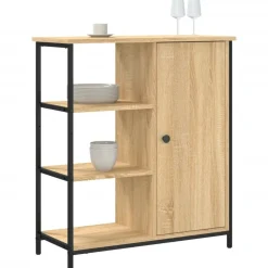vidaXL Skänk Sonoma Ek 70x30x80 cm Konstruerat trä