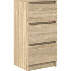 vidaXL Skänk Sonoma ek 37,5x35x76 cm konstruerat trä