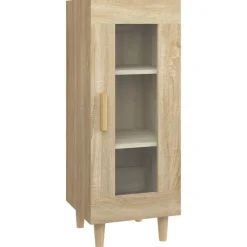 vidaXL Skänk sonoma-ek 34,5x34x90 cm konstruerat trä