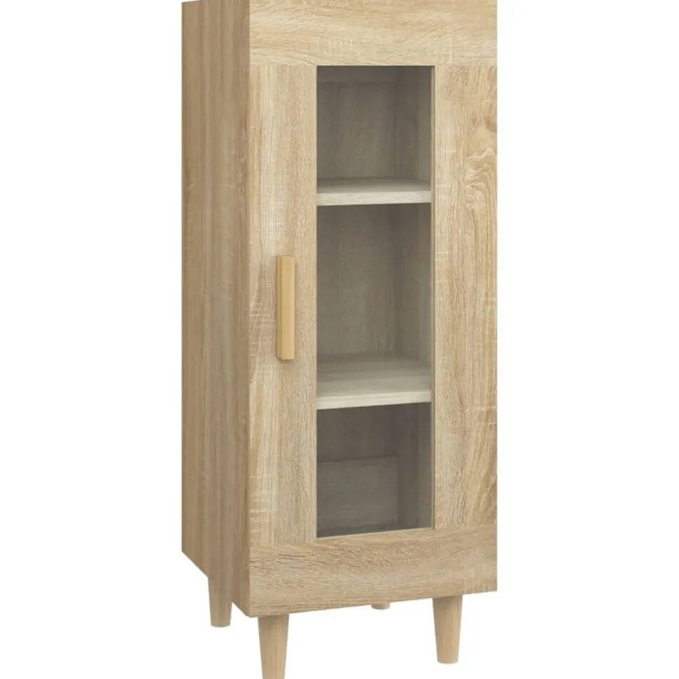 vidaXL Skänk sonoma-ek 34,5x34x90 cm konstruerat trä