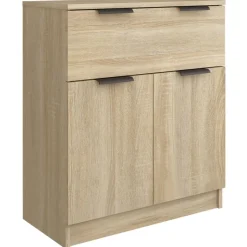 Hot vidaXL Skänk sonoma-ek 60x30x70 cm konstruerat trä Sonoma ek