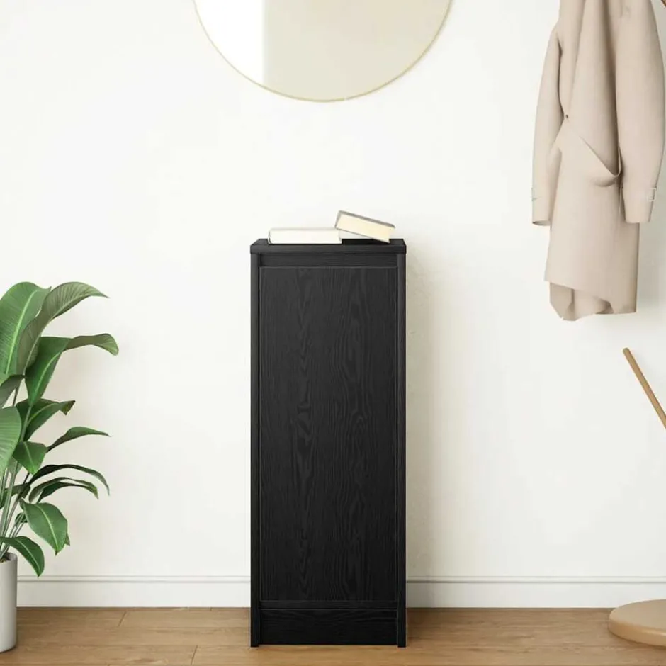 Sale vidaXL Skänk 29,5x34x76 cm konstruerat trä Svart ek