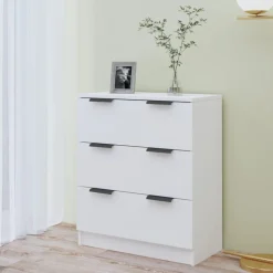 vidaXL Skänk vit 60x30x70 cm konstruerat trä