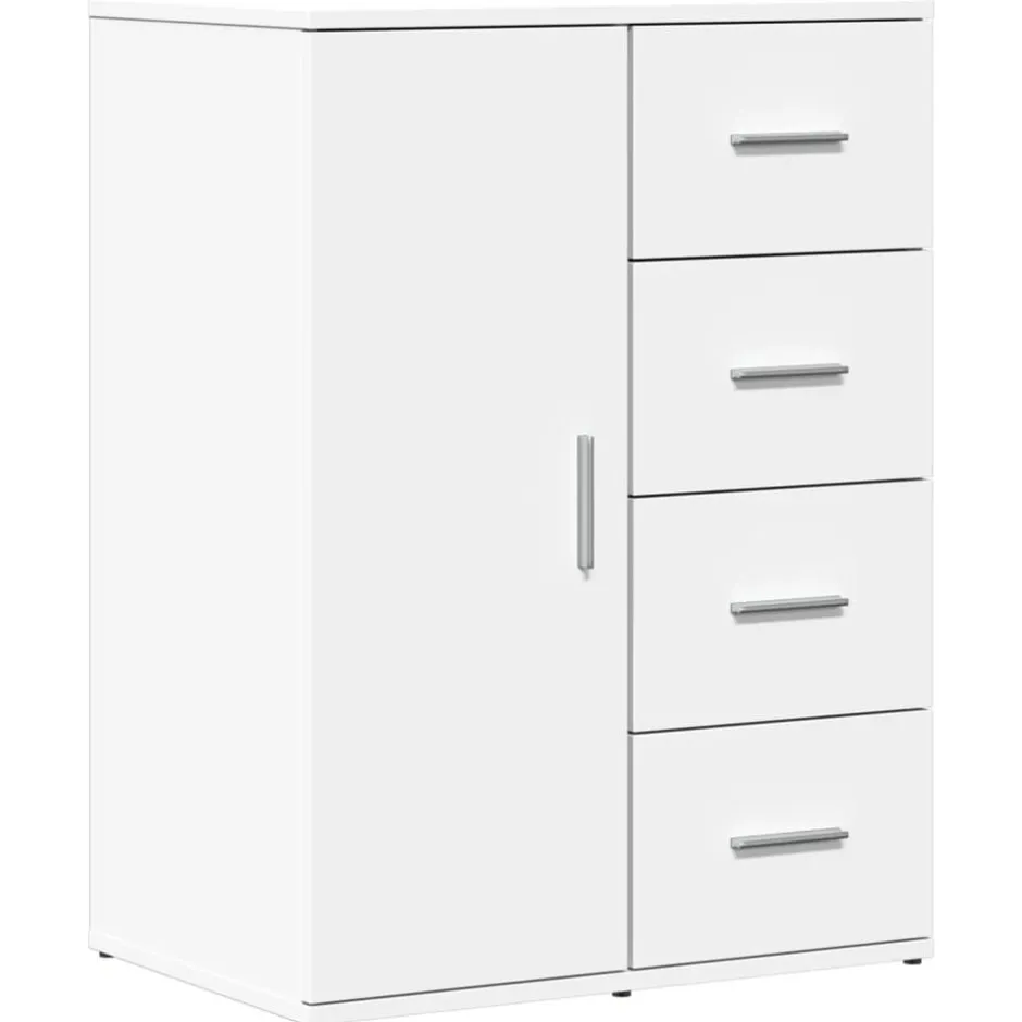 Outlet vidaXL Skänk 59x39x80 cm konstruerat trä Vit
