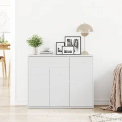 Hot vidaXL Skänk 88x30x70 cm konstruerat trä Vit
