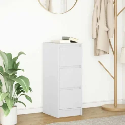 Clearance vidaXL Skänk 29,5x34x76 cm konstruerat trä Vit